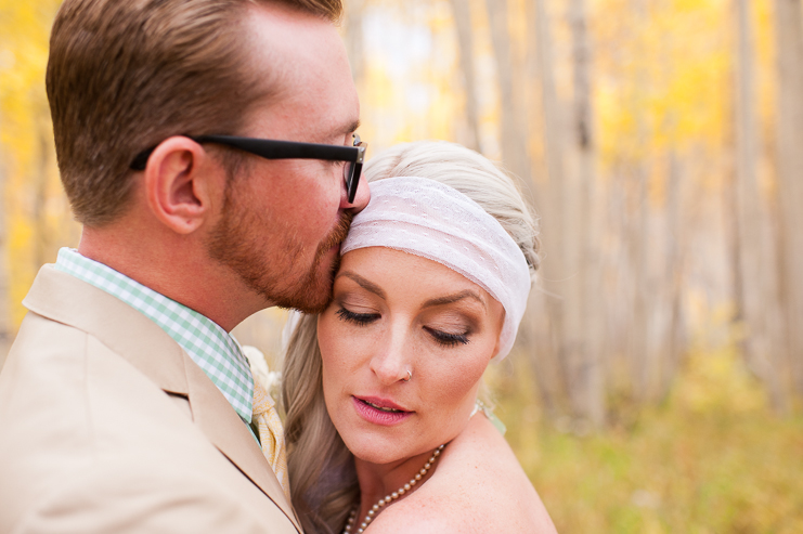 Limelife Photography romantic bride and groom portrait colorado wedding