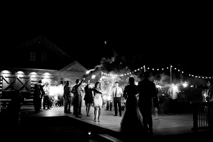 Limelife Photography sparkler exit crested butte wedding